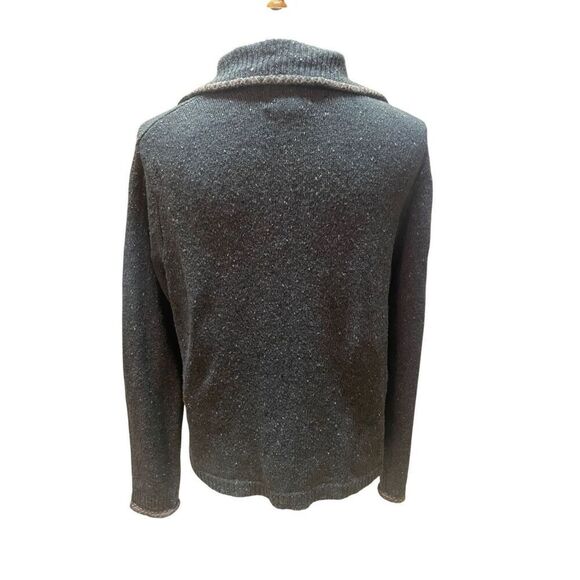 Woolrich Vintage 90’s Women’s Teal Green Speckled Knit Cardigan – Size Medium - Picture 3 of 12